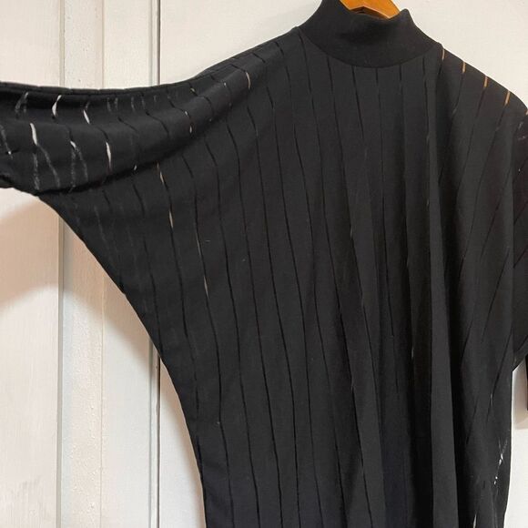 Zara black turtle neck sheer blouse - Picture 2 of 5